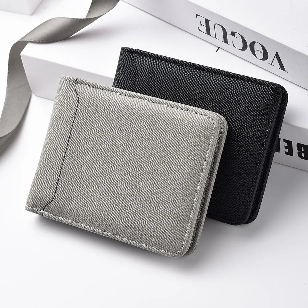 Simple Solid-Color Short Wallet