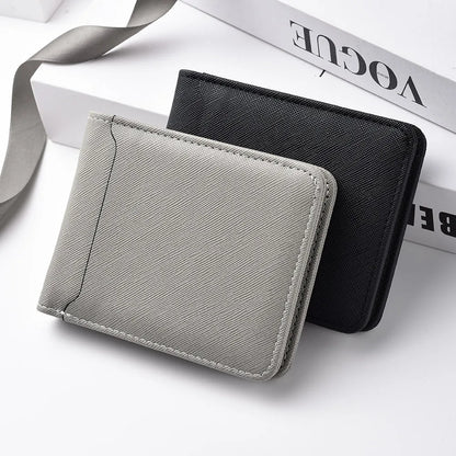 Simple Solid-Color Short Wallet