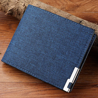 Men's Short PU Leather Wallet