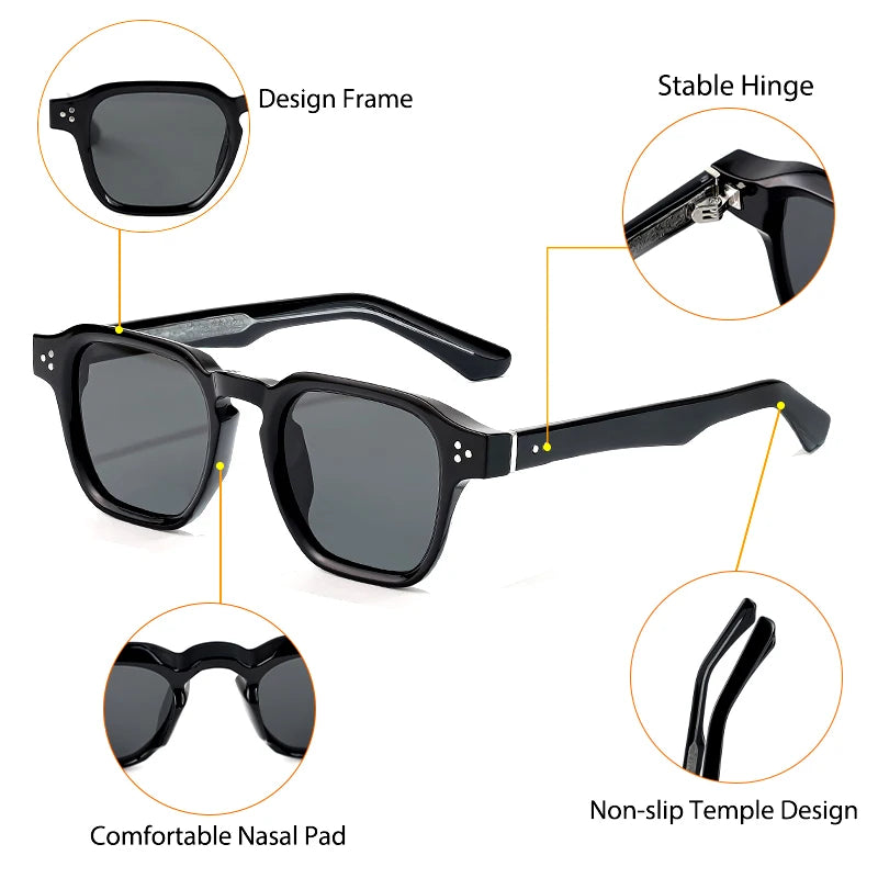 CATERSIDE Classic Square Sunglasses
