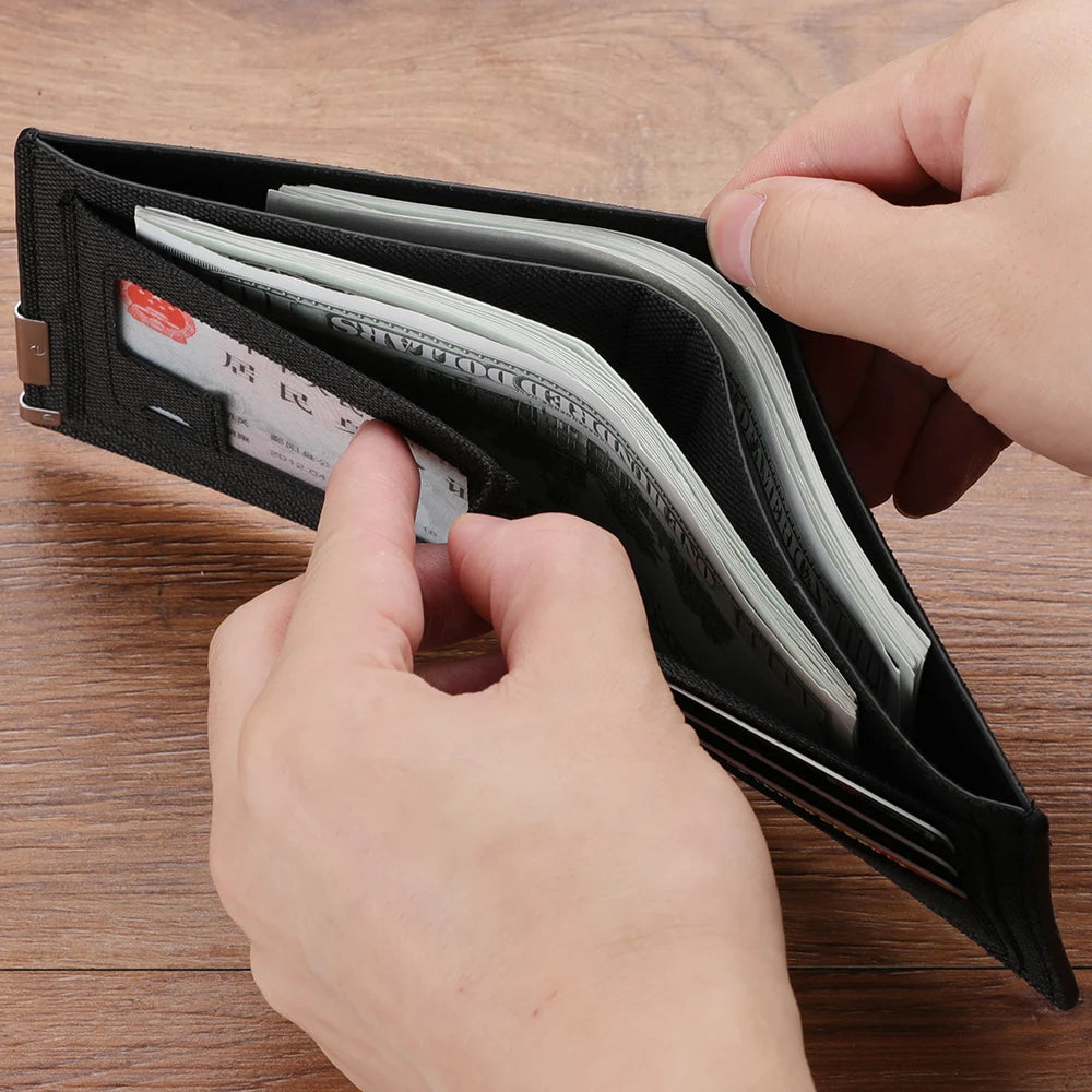 Men's Short PU Leather Wallet