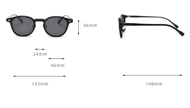 Peekaboo unisex polarized sunglasses retro