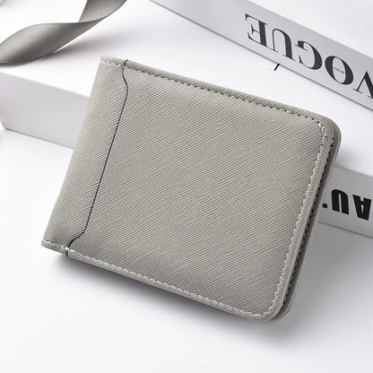 Simple Solid-Color Short Wallet
