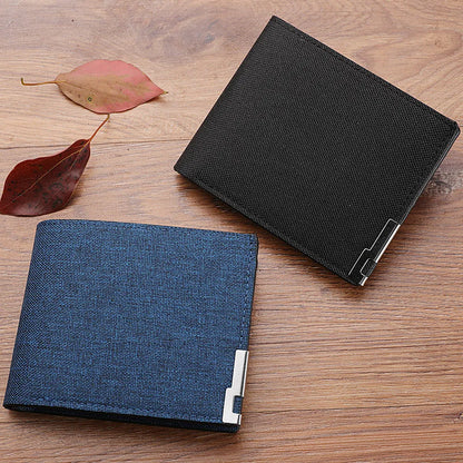 Men's Short PU Leather Wallet