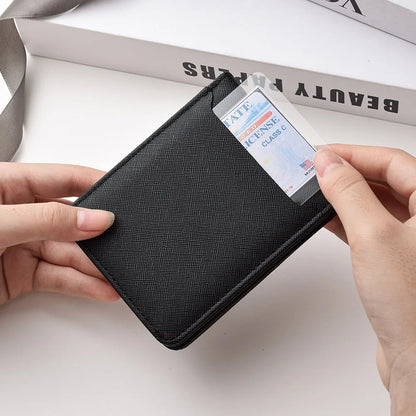 Simple Solid-Color Short Wallet