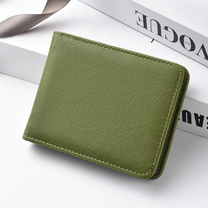 Simple Solid-Color Short Wallet