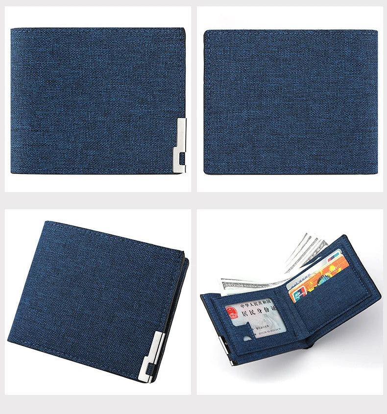 Men's Short PU Leather Wallet