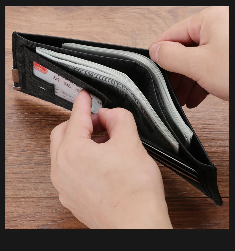 Men's Short PU Leather Wallet