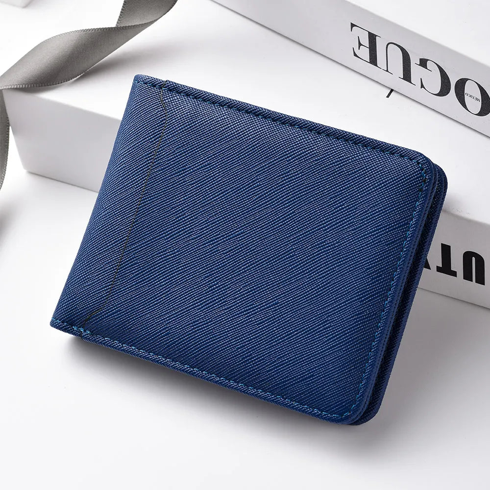 Simple Solid-Color Short Wallet