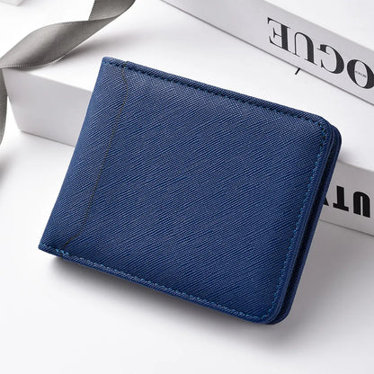 Simple Solid-Color Short Wallet
